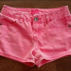 Justice Neon Coral Shorts